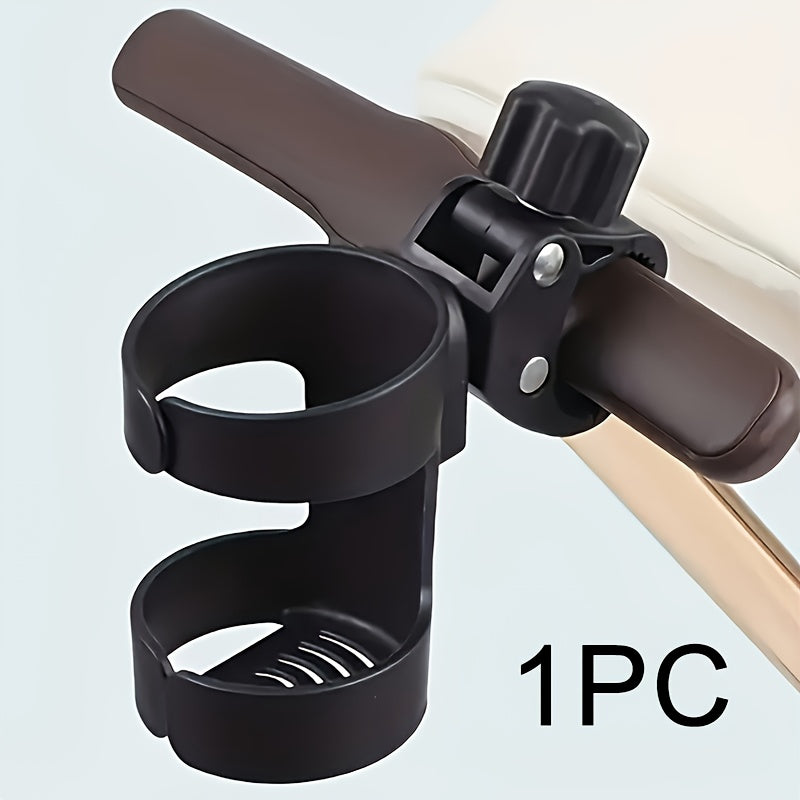 1 Universal Rotating Cup Holder, 360-Degree Rotating Base, Durable Black Cup Holder, Outdoor Riding And Walking Additions, Holiday Gifts