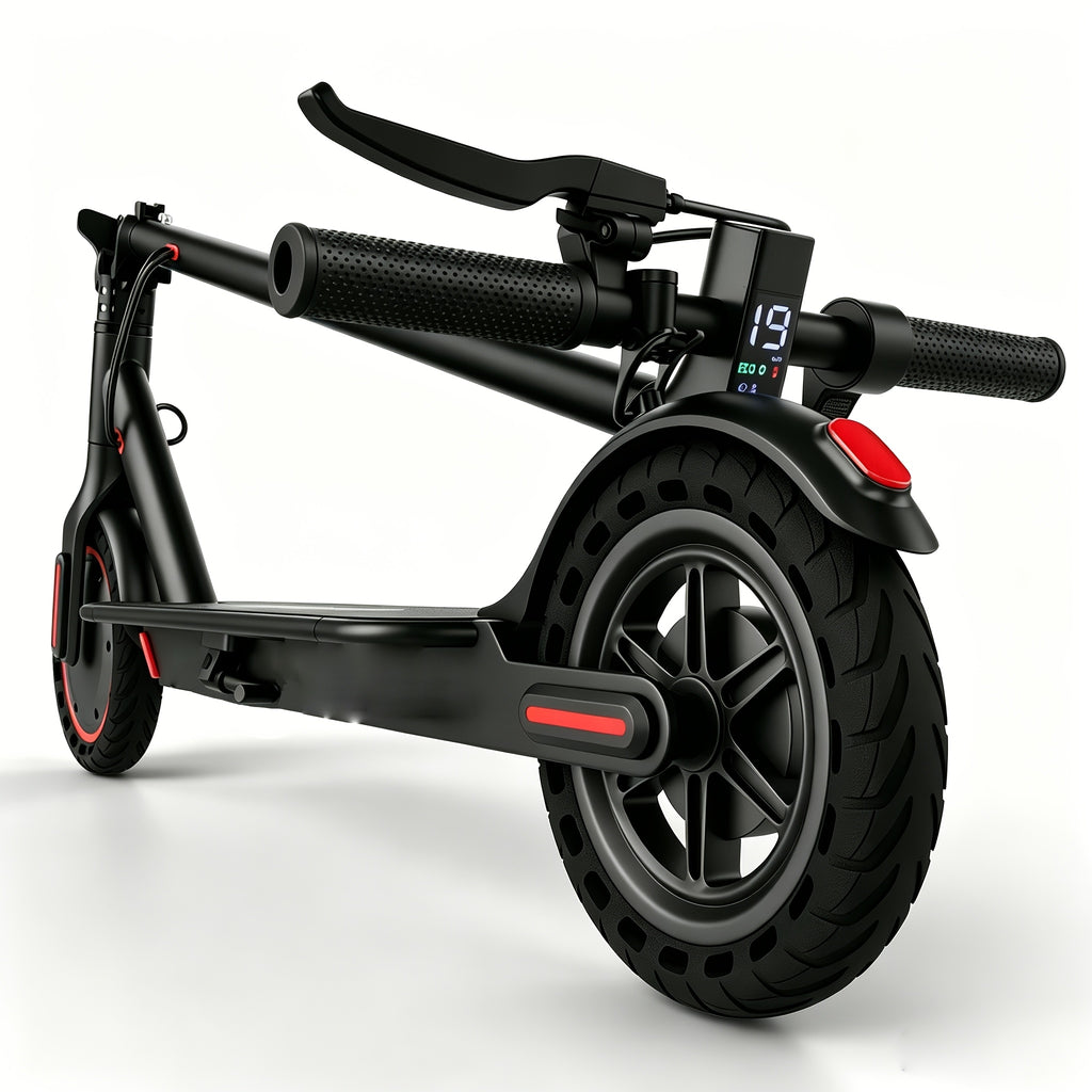 Smart App Foldable Adult Electric Scooter for Daily Commuting, 350W Powerful Motor Delivers 19 Mph Top Speed And 21 Miles Driving Range, Features 8.5 Inch Solid Puncture-proof Tires, Bright LED Lights, Portable Lightweight Travel Scooter