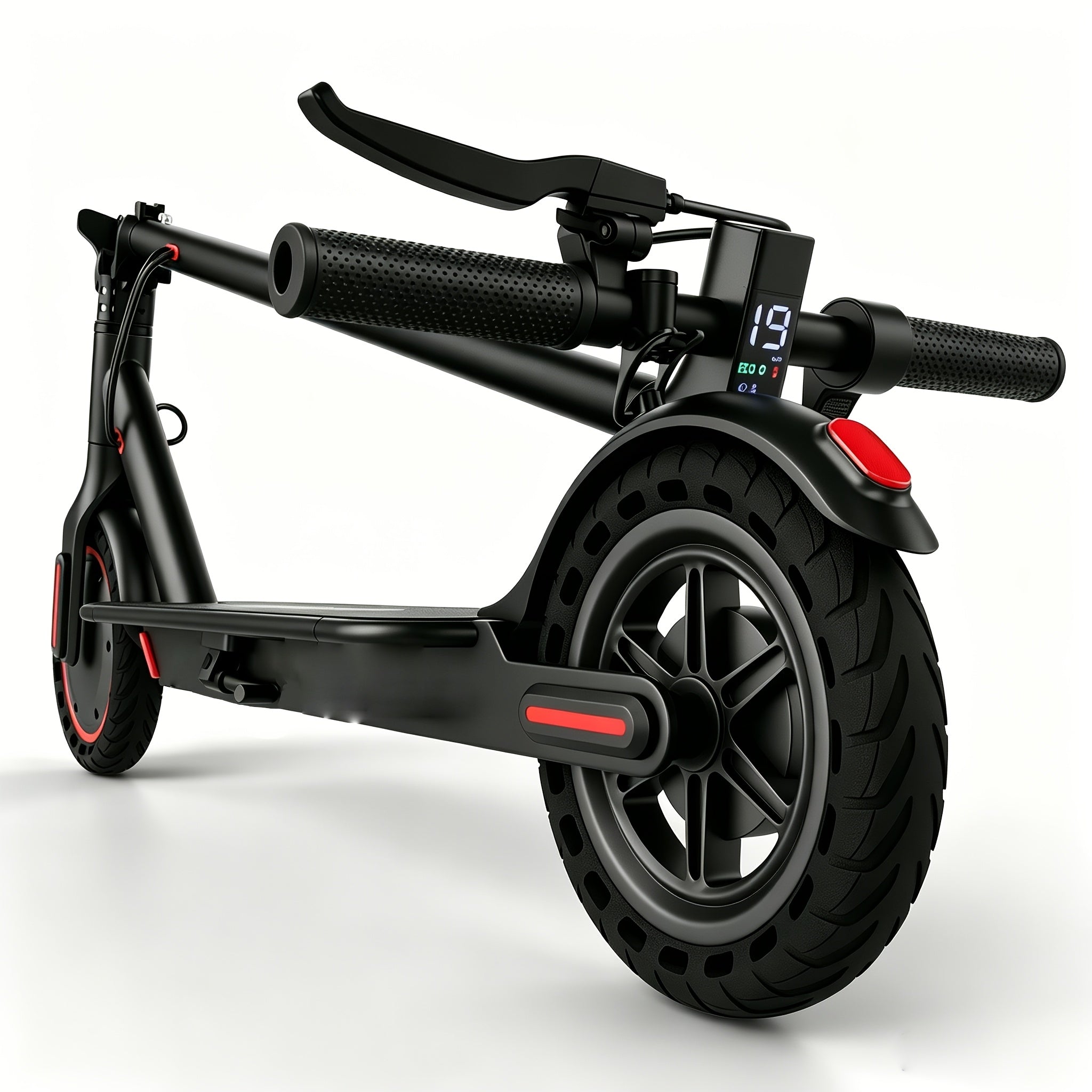 Smart App Foldable Adult Electric Scooter for Daily Commuting, 350W Powerful Motor Delivers 19 Mph Top Speed And 21 Miles Driving Range, Features 8.5 Inch Solid Puncture-proof Tires, Bright LED Lights, Portable Lightweight Travel Scooter
