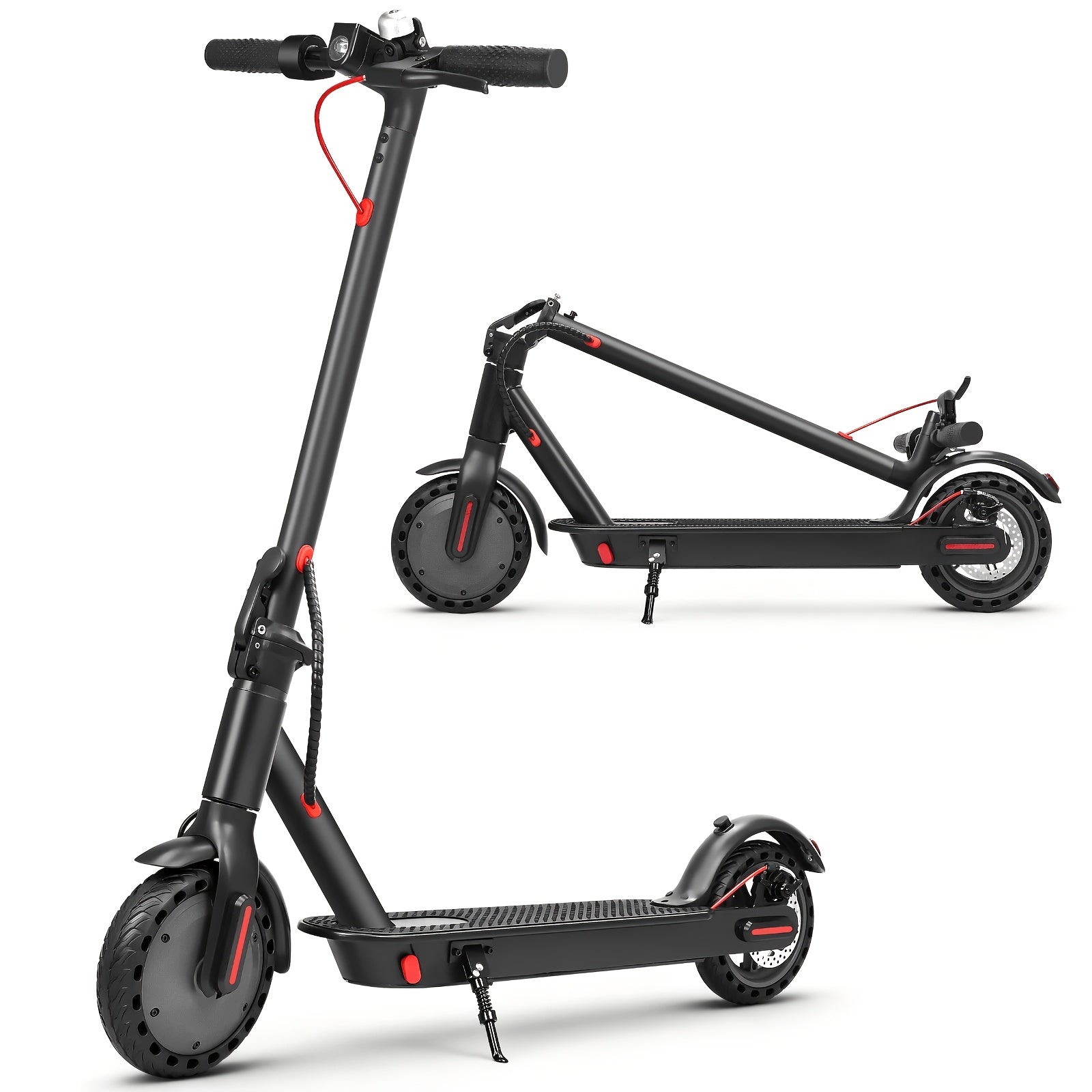 Foldable Adult Electric Scooter 350W Powerful Motor, 19MPH Top Speed, 7.8AH Large Capacity Battery 25KM Long Distance Range, Smart APP Connect Control Lightweight Portable Urban Commuter Electric Kick Scooter for Daily City Riding