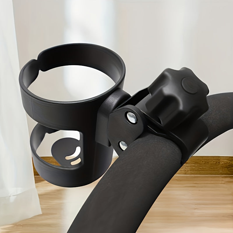 1 Universal Rotating Cup Holder, 360-Degree Rotating Base, Durable Black Cup Holder, Outdoor Riding And Walking Additions, Holiday Gifts
