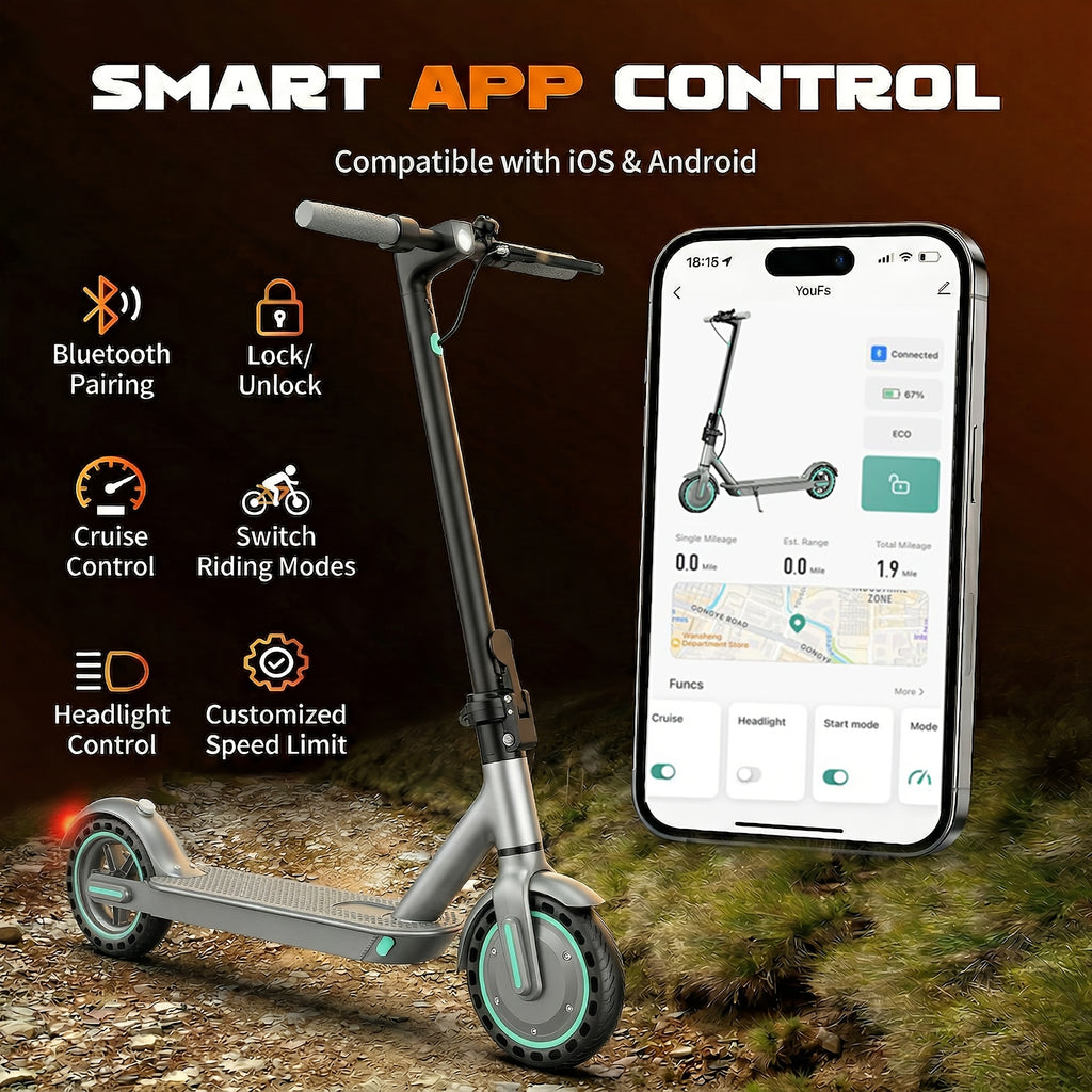 350W Foldable Commuter Electric Scooter, Top Speed Of 19MP\u002FH And 20 KM Range, 8.5-inch Solid Tire, Smart LED Display, Dual Brake System, Lightweight Quick-Folding Electric Scooter, Suitable for Commuting And Daily Travel Use, Ideal Gift for Birthdays