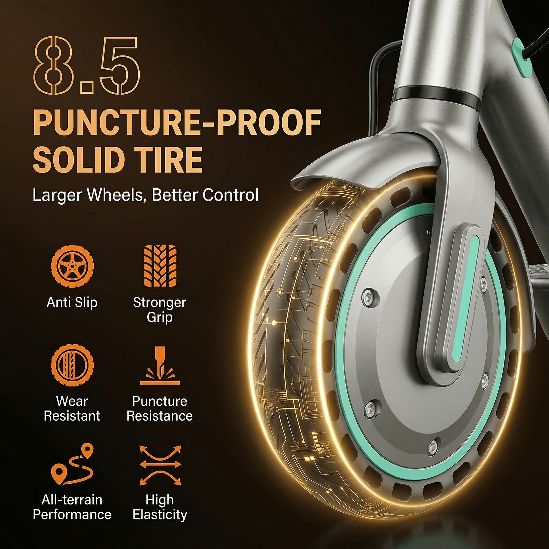 350W Foldable Commuter Electric Scooter, Top Speed Of 19MP\u002FH And 20 KM Range, 8.5-inch Solid Tire, Smart LED Display, Dual Brake System, Lightweight Quick-Folding Electric Scooter, Suitable for Commuting And Daily Travel Use, Ideal Gift for Birthdays