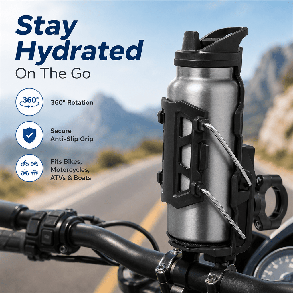 2\u002F3pcs Universal Bike Water Bottle Holder, Black Plastic + Metal Material, 360° Rotatable Anti-slip Drink Cage, Fits 22-25mm Water Bottles, Compatible With Bicycles, Motorcycles, ATVs, Boats, And Outdoor Riding, A Summer Travel Essential.