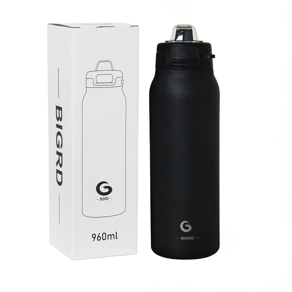 BIGRD 32.46oz Large-capacity Insulated Water Bottle, Double-layer Vacuum Leak-proof Drinking Bottle, Reusable Travel Cup, Suitable for Outdoor Sports and Daily Use