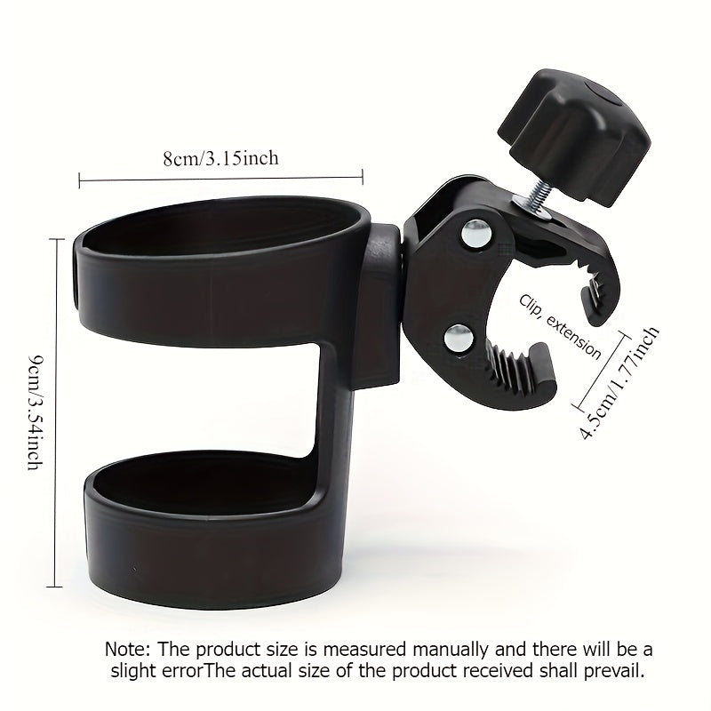 1 Universal Rotating Cup Holder, 360-Degree Rotating Base, Durable Black Cup Holder, Outdoor Riding And Walking Additions, Holiday Gifts