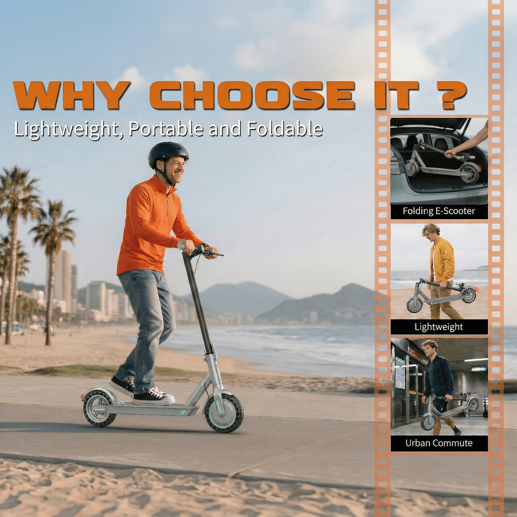 350W Foldable Commuter Electric Scooter, Top Speed Of 19MP\u002FH And 20 KM Range, 8.5-inch Solid Tire, Smart LED Display, Dual Brake System, Lightweight Quick-Folding Electric Scooter, Suitable for Commuting And Daily Travel Use, Ideal Gift for Birthdays