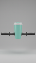 Cool Aqua Double-Walled Commuter Cup