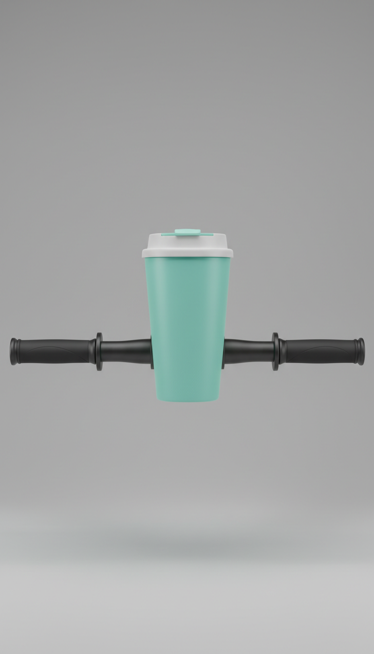 Cool Aqua Double-Walled Commuter Cup