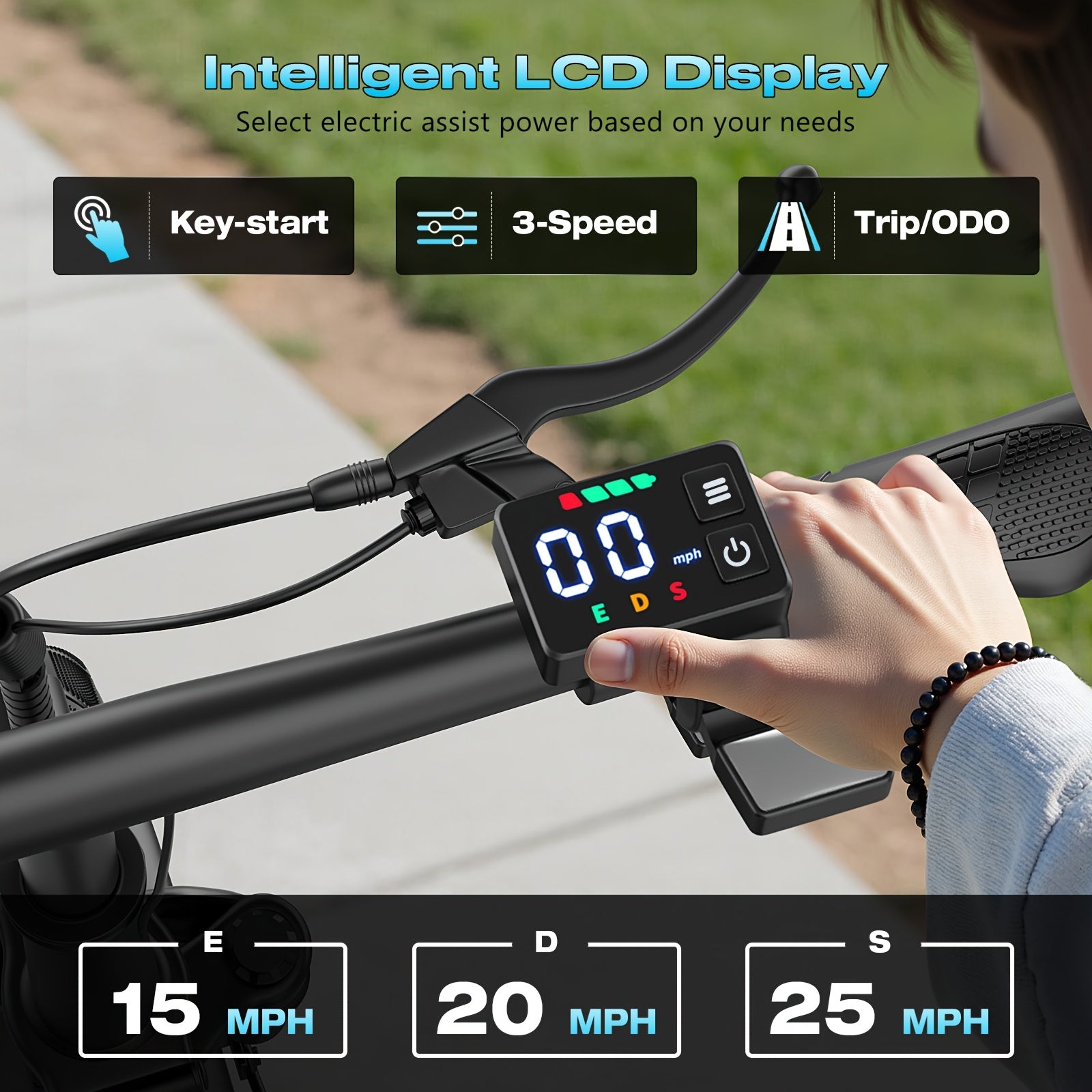 749W Peak Motor Electric Scooter - 48V 18AH Battery, 35 Miles Range, 14 Inch Tires, Urban Commuter E-Bike with 5-6H Charging