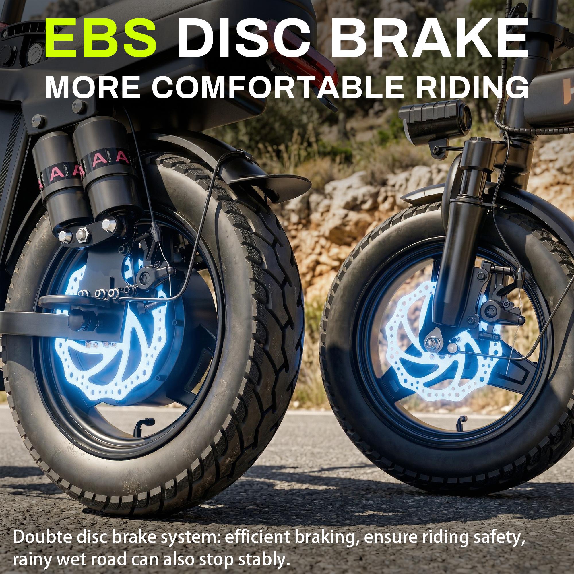 Hisent Electric Scooter, 500W Brushless Motor, Speed 16-19mph, Dual Suspension System, Full Shock Absorption, 48V 10AH-17.5AH Battery (optional), 15-35 Miles Range, 14-inch High-quality Tires