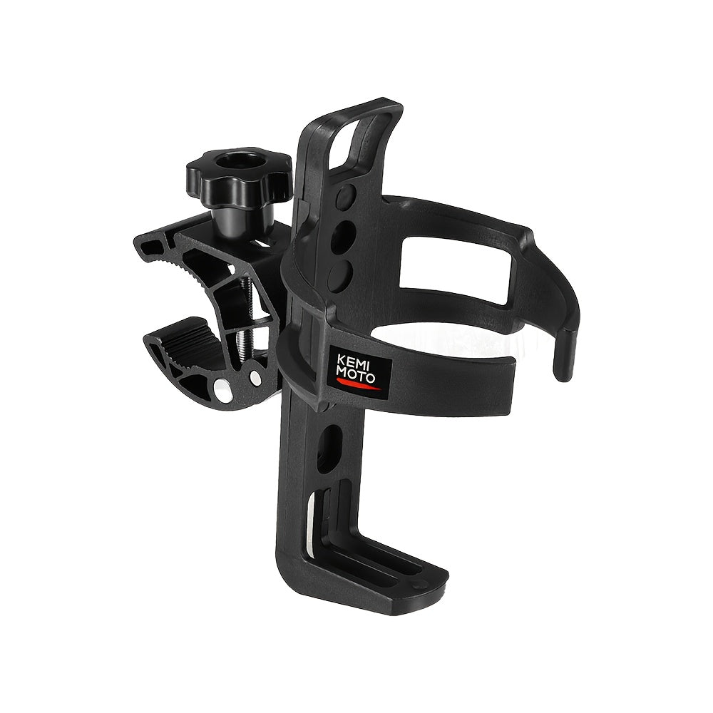 Universal ATV Cup Holder Motorcycle Bottle Holder Universal Drink Holder with 0.6-1.56in Metal Clamp for 20oz Bottle for Bike Boat Stroller Walker Wheelchair Scooter Golf Cart Motorcycle Handbar Accessories