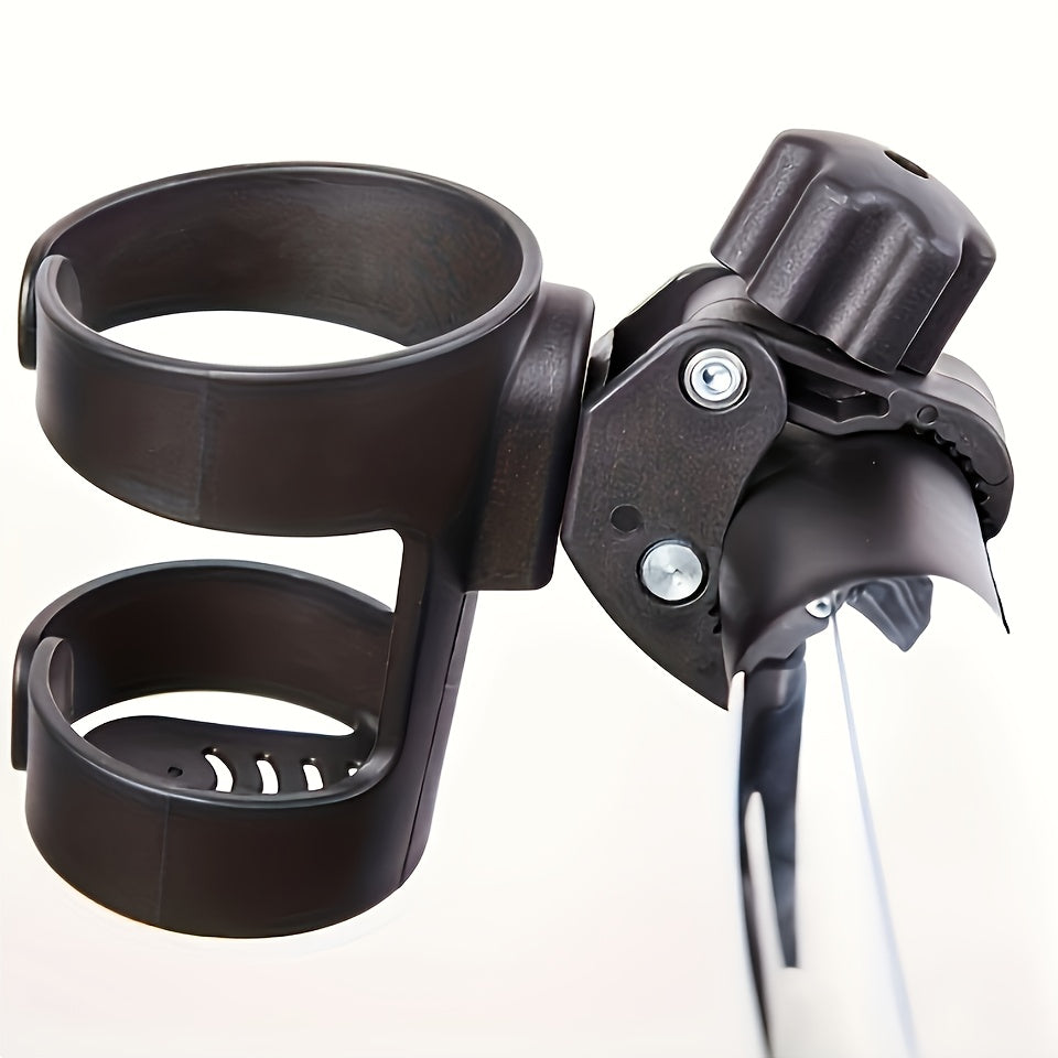 1 Universal Rotating Cup Holder, 360-Degree Rotating Base, Durable Black Cup Holder, Outdoor Riding And Walking Additions, Holiday Gifts
